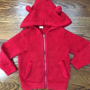 Gap hooded zip sweater